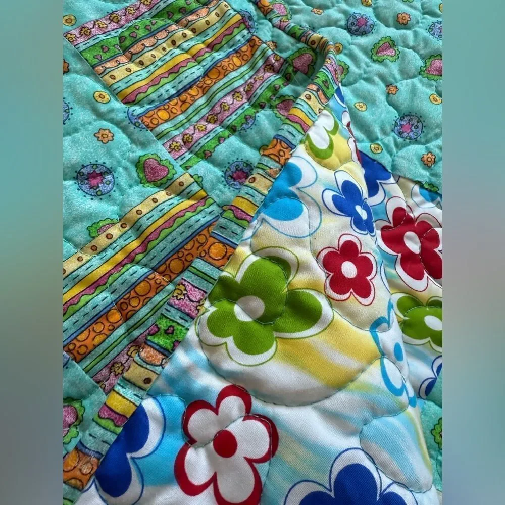 Floral Patchwork Blanket